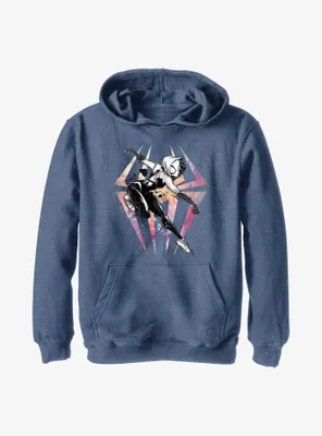 Marvel Spider-Man: Across the Spider-Verse Sketchy Spider-Gwen Youth Hoodie