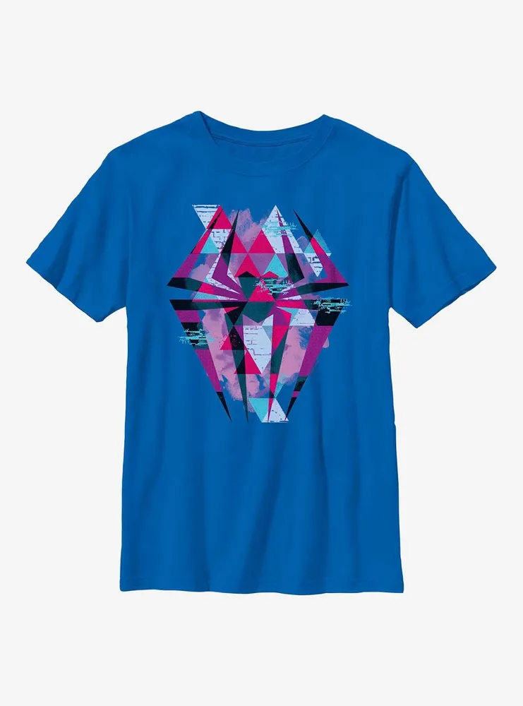 Marvel Spider-Man: Across the Spider-Verse Geometric Spider-Gwen Symbol Youth T-Shirt