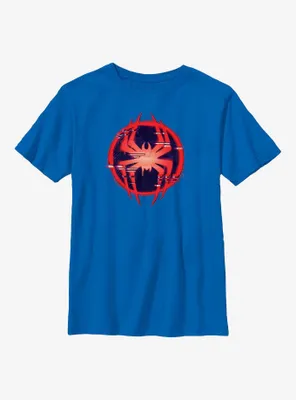 Marvel Spider-Man: Across the Spider-Verse Glitchy Miles Morales Symbol Youth T-Shirt