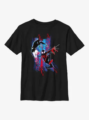Marvel Spider-Man: Across the Spider-Verse Spider-Gwen and Miles Youth T-Shirt