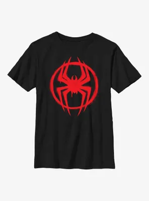 Marvel Spider-Man: Across the Spider-Verse Miles Morales Logo Youth T-Shirt