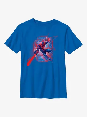 Marvel Spider-Man: Across the Spider-Verse Miguel O'Hara Shooting Webs Youth T-Shirt