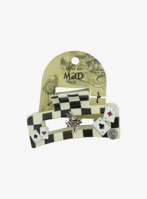 All Mad Here Checkered Claw Clip