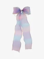Sweet Society Pastel Ombre Mesh Heart Hair Bow