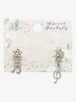 Sweet Society Musical Note Star Mismatch Drop Earrings