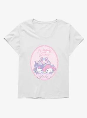 My Melody & Kuromi Pastel Framed Portrait Womens T-Shirt Plus