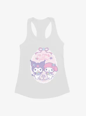 My Melody & Kuromi Pastel Flowers Stay Kind Womens Tank Top