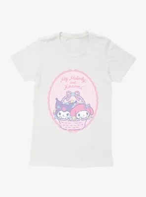 My Melody & Kuromi Pastel Framed Portrait Womens T-Shirt