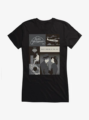 Casablanca WB 100 Here's Looking At You Poster Girls T-Shirt