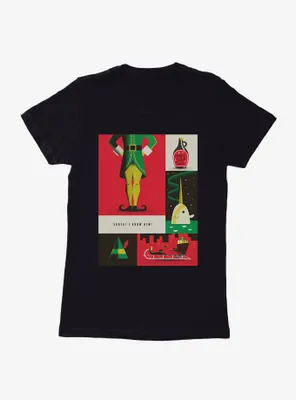 Elf WB 100 Santa! I Know Him! Poster Womens T-Shirt