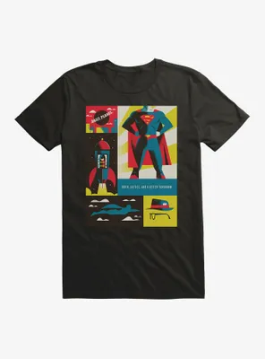 DC Comics Superman WB 100 Truth, Justice & A Better Tomorrow Poster T-Shirt