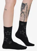 Star Rhinestone Ankle Socks