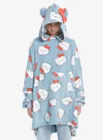 Hello Kitty Fuzzy Girls Oversized Hoodie