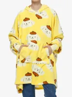 Pompompurin Fuzzy Girls Oversized Hoodie