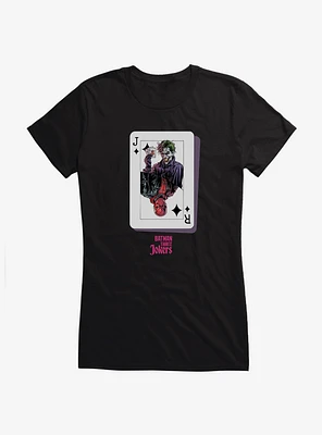 DC Comics Batman: Three Jokers Red Hood Joker Card Girls T-Shirt