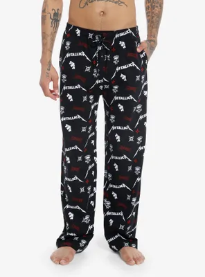 Metallica Logos Pajama Pants