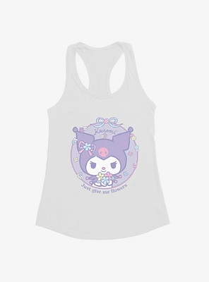 Kuromi Just Give Me Flowers Girls Tank