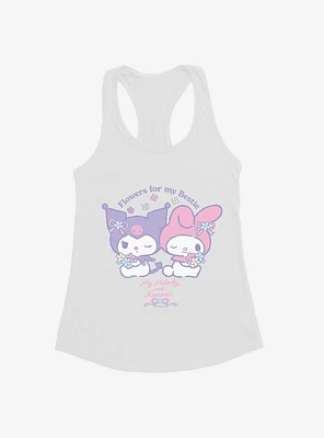 My Melody & Kuromi Flowers For Bestie Girls Tank