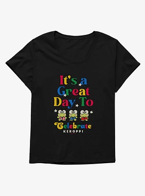 Keroppi It's A Great Day To Celebrate Girls T-Shirt Plus