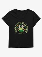 Keroppi Too Cute To Pinch Girls T-Shirt Plus