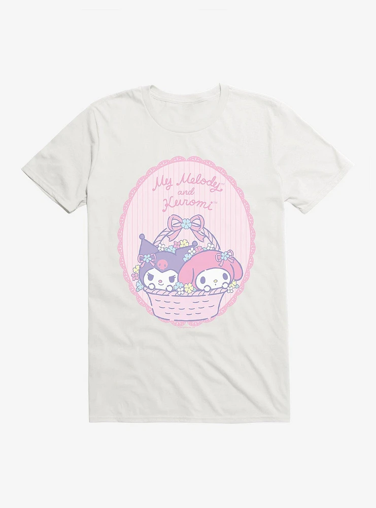 My Melody & Kuromi Pastel Framed Portrait T-Shirt