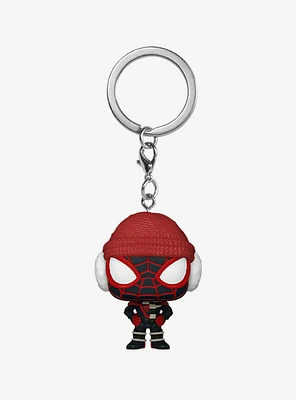 Funko Marvel Gamerverse Spider-Man Miles Morales Pocket Pop! Miles Morales (Winter Suit) Key Chain Hot Topic Exclusive