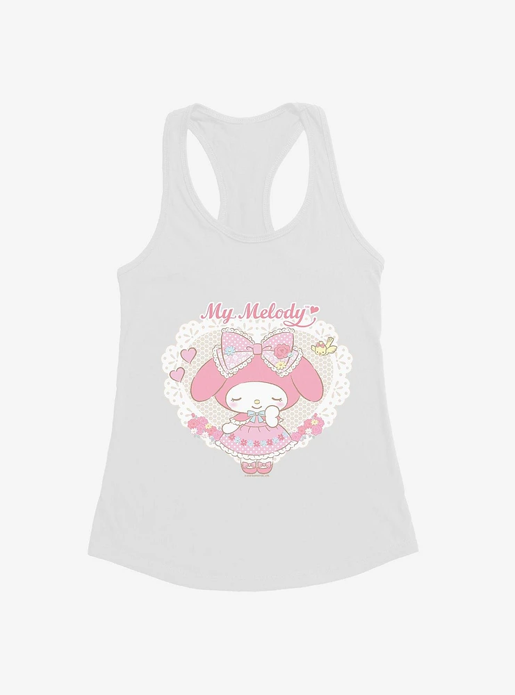 My Melody Framed Garden Portrait Girls Tank