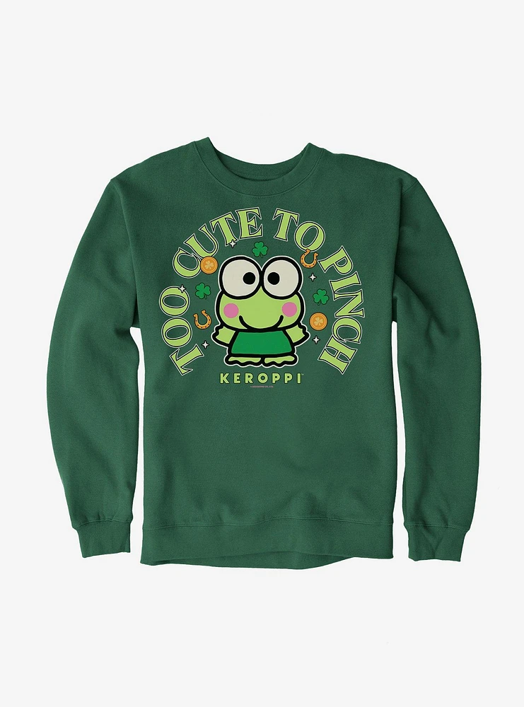 Keroppi Too Cute To Pinch Sweatshirt