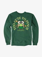 Keroppi Too Cute To Pinch Sweatshirt