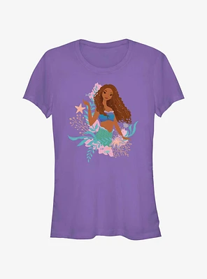 Disney The Little Mermaid Live Action Coral Queen Girls T-Shirt
