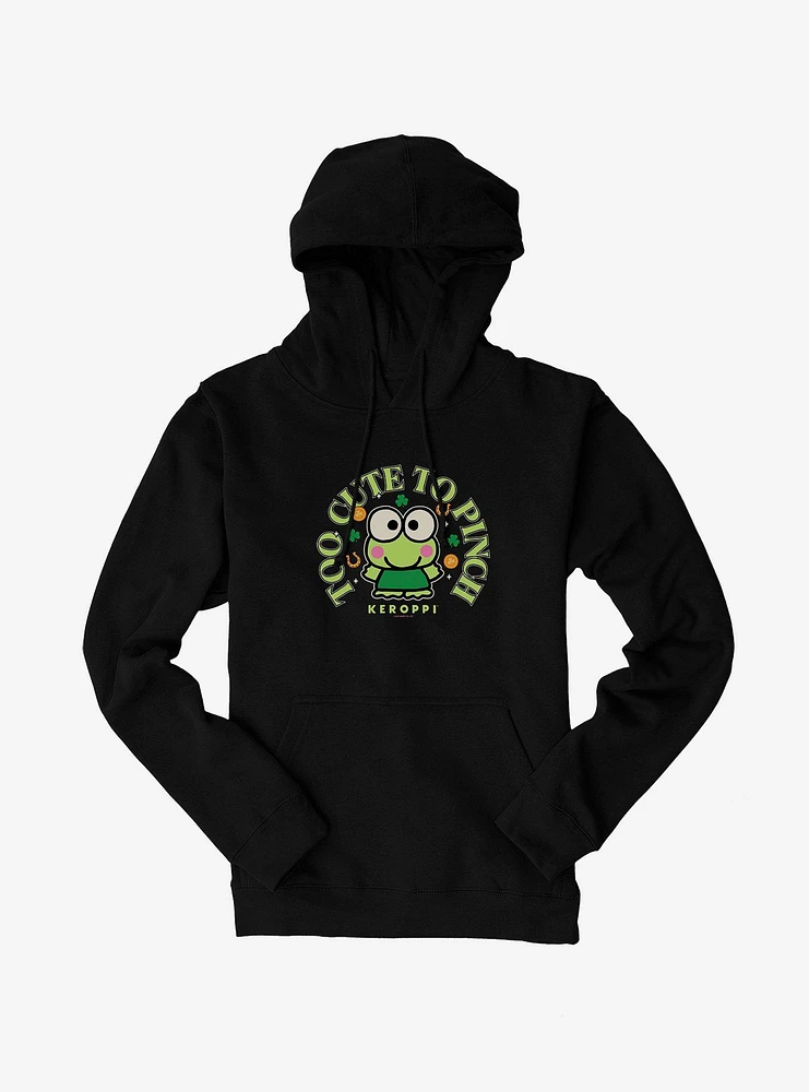 Keroppi Too Cute To Pinch Hoodie