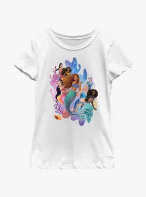 Disney The Little Mermaid Live Action Ariel and Her Sisters Youth Girls T-Shirt