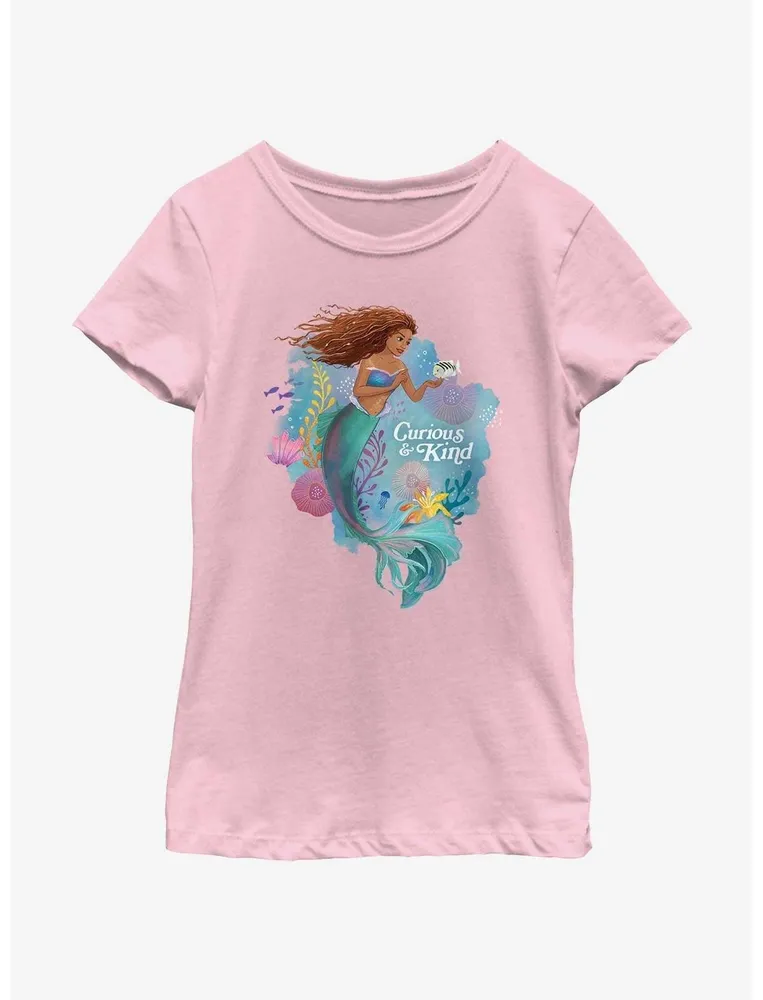 Disney The Little Mermaid Live Action Curious And Kind Youth Girls T-Shirt