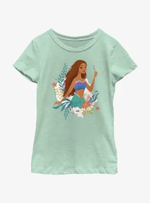 Disney The Little Mermaid Live Action Ariel With A Fork Youth Girls T-Shirt