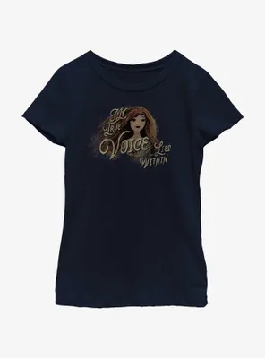 Disney The Little Mermaid Live Action My True Voice Lies Within Youth Girls T-Shirt