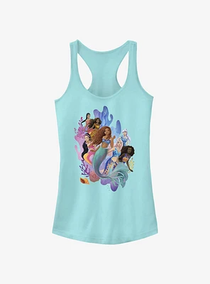 Disney The Little Mermaid Live Action Ariel and Her Sisters Girls Tank