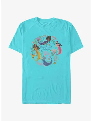 Disney The Little Mermaid Live Action Sisters Dance Beneath Waves T-Shirt