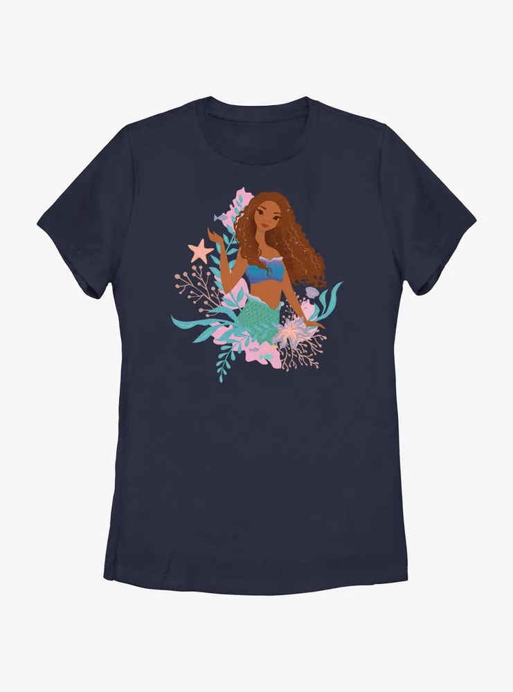 Disney The Little Mermaid Live Action Coral Queen Womens T-Shirt