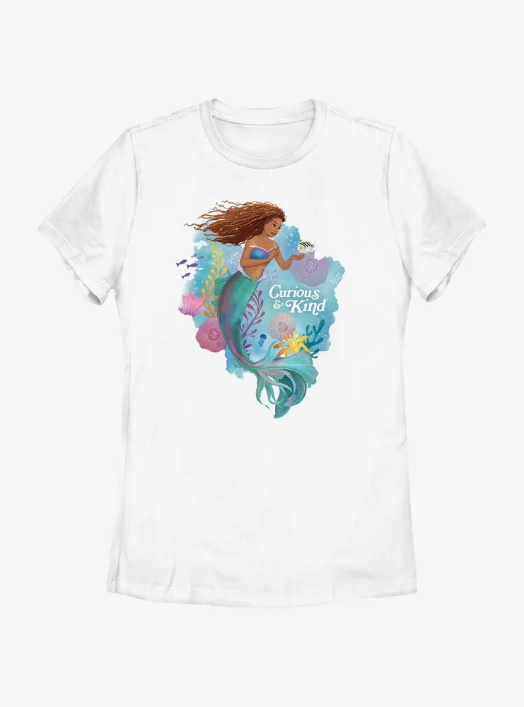 Disney The Little Mermaid Live Action Curious And Kind Womens T-Shirt