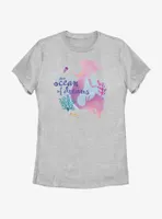 Disney The Little Mermaid Live Action Ocean Of Dreams Womens T-Shirt