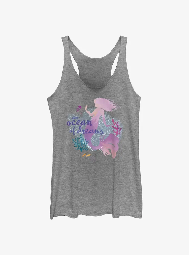 Disney The Little Mermaid Live Action Ocean Of Dreams Womens Tank Top