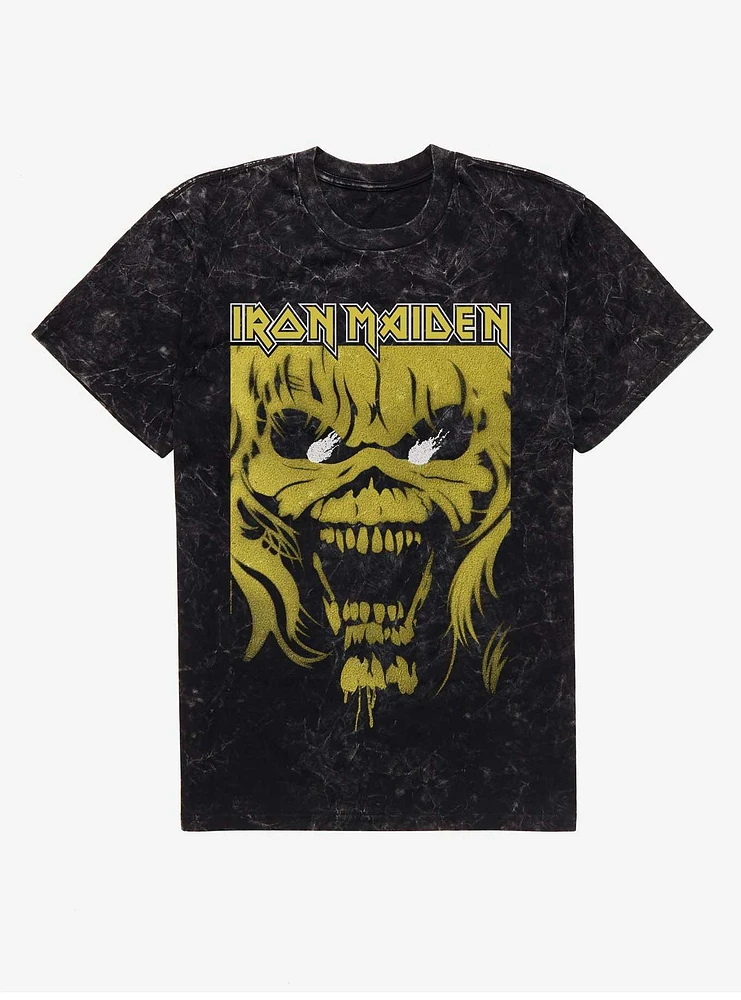 Iron Maiden Eddie Stencil Mineral Wash T-Shirt