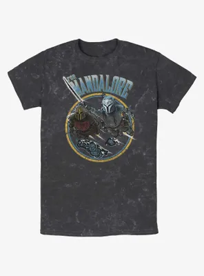 Star Wars The Mandalorian For Mandalore Charge Mineral Wash T-Shirt