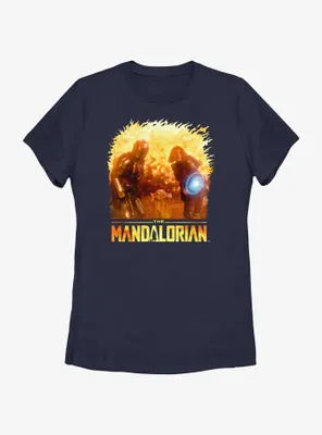 Star Wars The Mandalorian Grogu Force Shield Womens T-Shirt