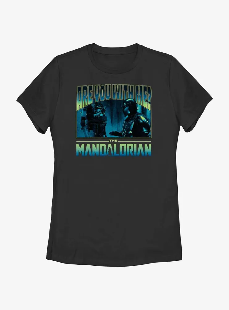 Star Wars The Mandalorian Are You With Me Grogu Womens T-Shirt