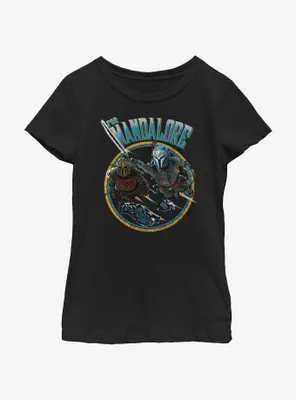 Star Wars The Mandalorian For Mandalore Charge Youth Girls T-Shirt