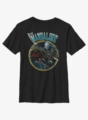 Star Wars The Mandalorian For Mandalore Charge Youth T-Shirt