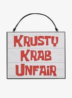 SpongeBob SquarePants Krusty Krab Unfair Door Sign