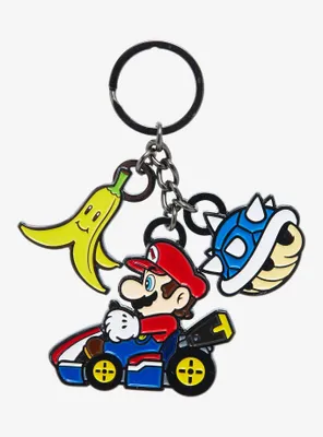 Nintendo Mario Kart Mario Multi-Charm Keychain - BoxLunch Exclusive