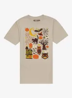 Halloween Vintage Icon Collage T-Shirt By Lord Of Masks
